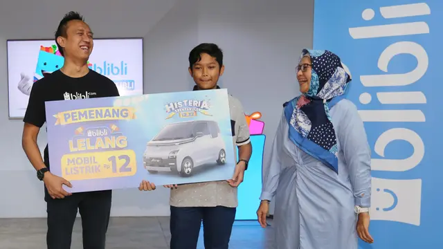 Remaja 12 Tahun Menangkan Lelang Mobil Listrik dalam Blibli Histeria