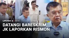 Jusuf Kalla mendatangi gedung Bareskrim Polri. Kedatangan Wakil Presiden ke-10 dan ke-12 RI itu untuk melaporkan tuduhan yang menyebut dirinya sebagai penyokong dana kasus ijazah palsu Jokowi.