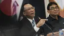 Dalam konferensi persnya, Menteri ESDM Jero Wacik menegaskan pemerintah tidak akan mencabut subsidi BBM, melainkan hanya melakukan pengendalian penggunaannya, Jakarta, Selasa (5/8/14). (Liputan6.com/Johan Tallo) 