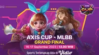Link Live Streaming AXIS Cup 2023 MLBB Grand Final di Vidio, 16-17 September 2023. (Sumber: dok. vidio.com)
