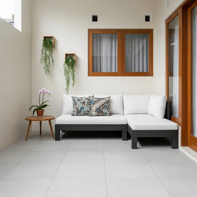 9 Desain Teras Mungil dengan Keramik Murah tapi Mewah, Elegan Tanpa Menguras Kantong