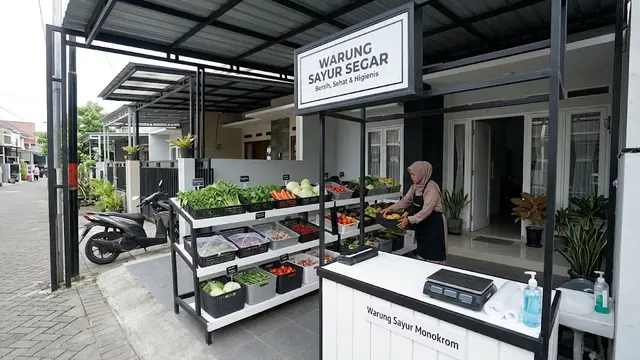 7 Desain Warung Sayuran di Rumah yang Estetik dan Hemat Biaya, Bikin Pembeli Betah