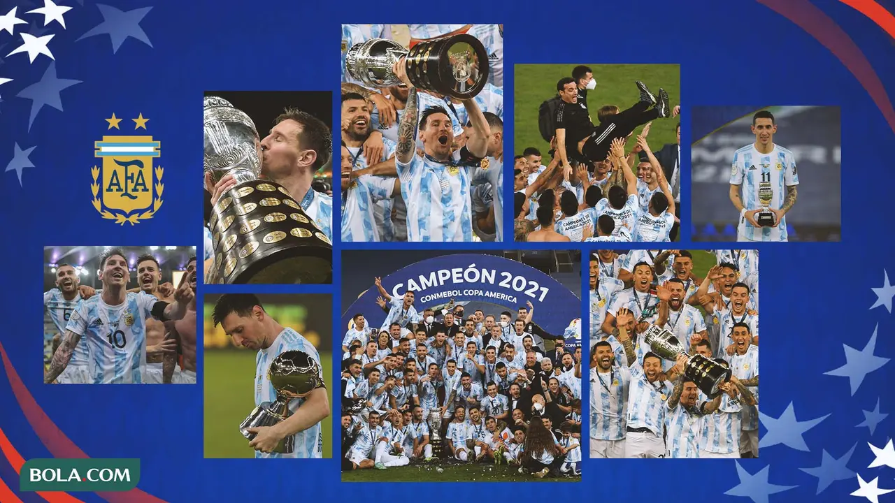 Kolase - Argentina Selebrasi Juara Copa America