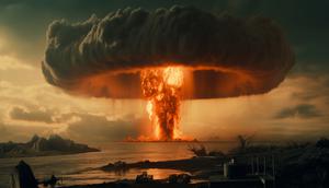 Ilustrasi perang nuklir. (Freepik)