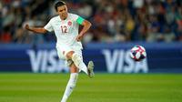 Christine Sinclair, kapten timnas putri Kanada. (AFP/Kenzo Tribouillard)