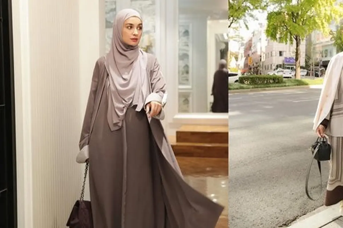 Potret anggun Shireen Sungkar dalam balutan hijab syar'i. (credit:instagram.com/shireensungkar)