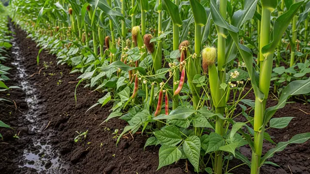 Sistem Tumpang Sari Kacang Merah dan Jagung (AI)