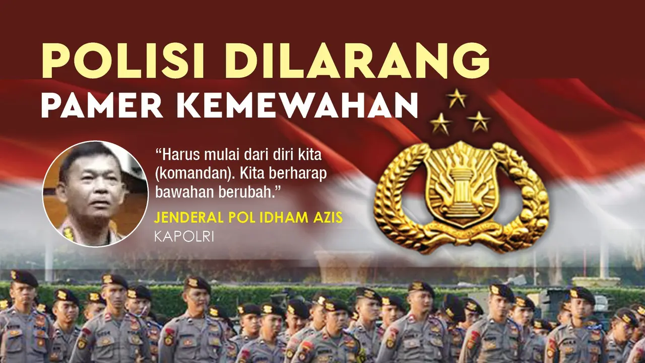 Infografis Polisi Dilarang Pamer Kemewahan