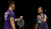 Ganda campuran Tanah Air, Riky Widianto/Richi Puspita Dili, melewati adangan pertama di ajang Indonesia Open Super Series Premier 2016.