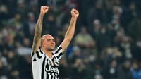 Penyerang Juventus, Simone Zaza menjadi penentu kemenangan timnya atas Napoli pada lanjutan Liga Italia Serie A pekan ke-25 di Juventus Stadium, Turin. (AFP / Giuseppe Cacace)