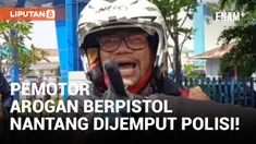 Nantang! Pria yang Pukul Pemotor Pakai Pistol Ngaku Tidak Takut Polisi