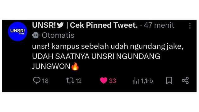 6 Cuitan Kocak Base Kampus di X Usai Jake ENHYPEN Kunjungi Universitas Trisakti