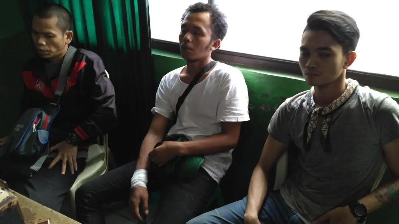 Korban pembacokan geng motor di Pasar Minggu, Jakarta Selatan. 