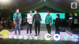 Klaster terbaru Lippo Karawaci, Cendana Cove karya Alex Bayu berhasil memadukan kehidupan urban dengan harmonisasi alam yang terwujud dalam rumah dua lantai. Open space living dari bentuk high ceiling, berjendela besar dan garden diprediksi akan melampaui target pra penjualan. (Liputan6.com)