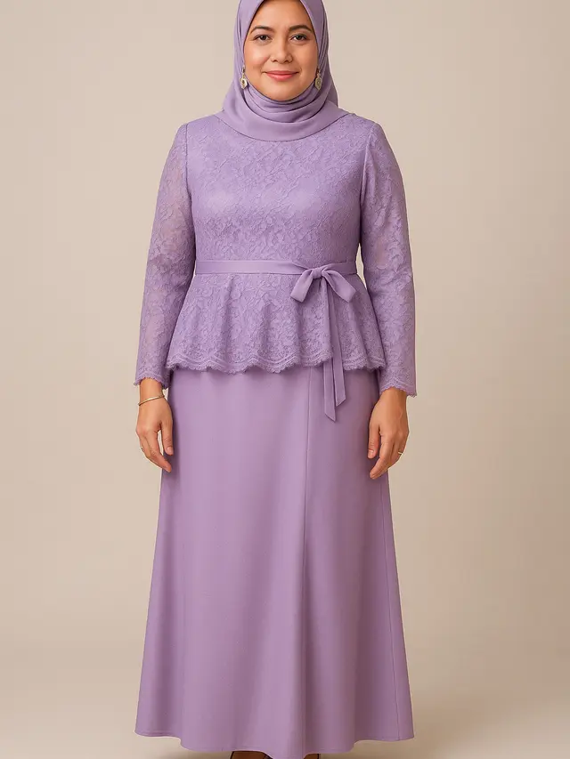 Rekomendasi Gamis Brokat Tali Samping untuk Ibu-ibu Usia 40 Tahun (Foto: ChatGPT)
