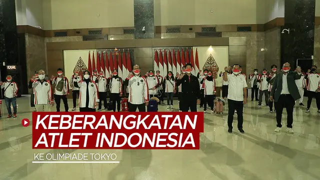 Berita video keberangkatan 13 atlet Indonesia dari 5 cabang olahraga (cabor) ke Olimpiade Tokyo pada Sabtu (17/7/2021) malam hari WIB.