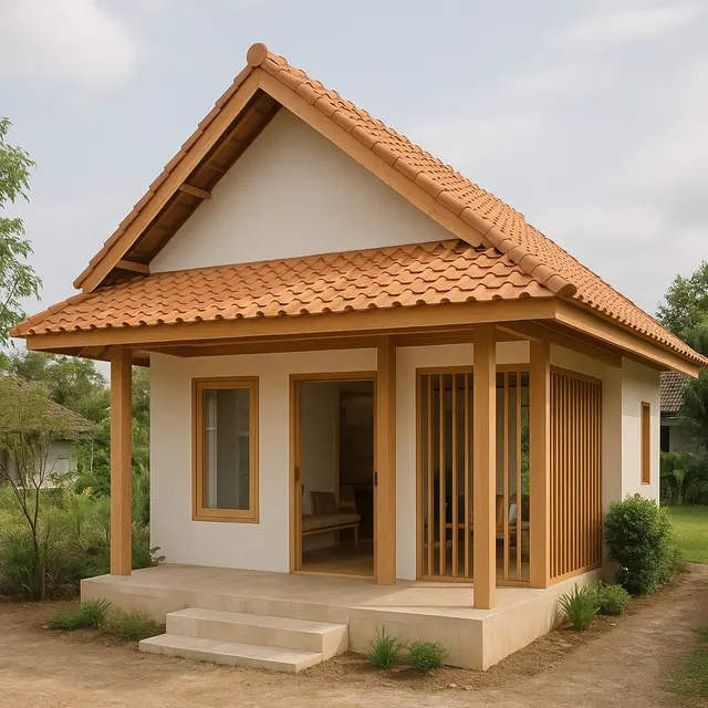 Desain Rumah Kampung Kekinian yang Estetik