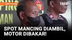 Kesal Spot Mancingnya Direbut, Pria Paruh Baya Nekat Bakar Motor Warga