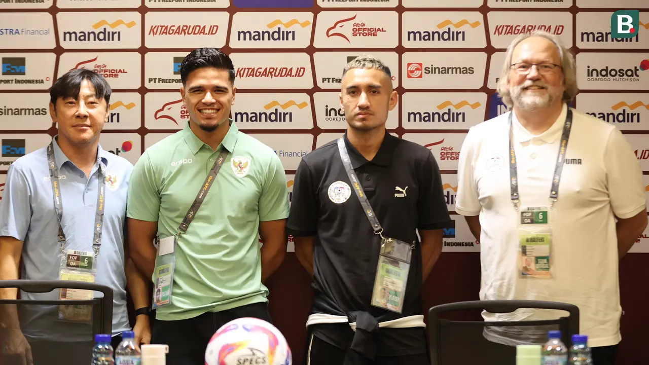 Konferensi pers Timnas Indonesia vs Timnas Filipina