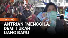 Ribuan warga Kota Semarang, Jawa Tengah, rela mengantre berjam-jam untuk menukarkan uang baru menjelang Idulfitri. Antrean panjang terlihat sejak pagi di kawasan Pasar Modern BSB City, tempat layanan penukaran uang baru digelar.