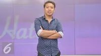 Pablo Putera Benua saat menjadi bintang tamu dalam acara Dear Haters di Liputan6.com, Jakarta, Kamis (12/1). (Liputan6.com/Fatkhur Rozaq)