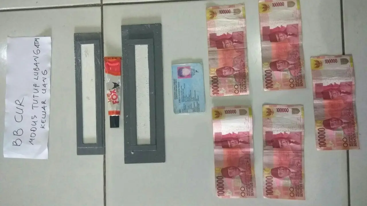 Pencuri Bermobil Tertangkap Basah Curi Duit Rp 500 Ribu di ATM