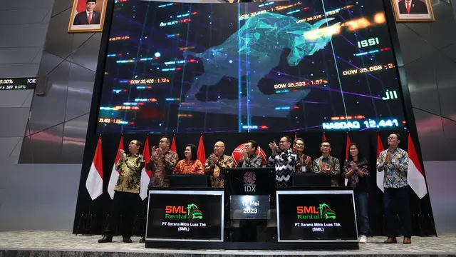 Pencatatan perdana saham PT Sarana Mitra Luas Tbk (SMIL), Jumat, 12 Mei 2023. (Foto: BEI)