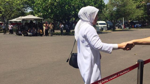 Ida Fauziyah menyambangi Istana Kepresidenan, Selasa (22/10/2019)