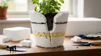 7 Langkah Mudah Bikin Pot Tanaman dari Styrofoam Bekas, Simak Tipsnya agar Awet