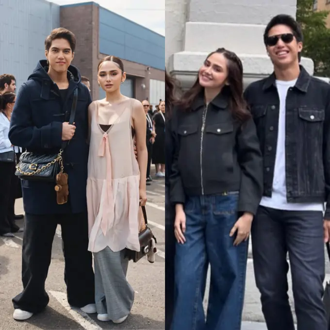 Penampilan couple goals Syifa Hadju dan El Rumi saat di Amerika Serikat. Dok. Instagram]