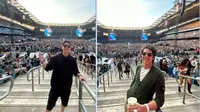 Al Ghazali dan El Rumi nonton konser Coldplay di Manchester, Inggris (Foto: alghazali7/elelrumi)