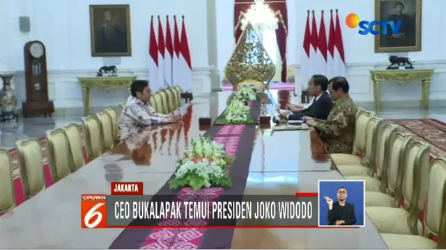 CEO Bukalapak Achmad Zaky temui Presiden Jokowi minta maaf atas cuitan di media sosial tentang research and development (R&D).