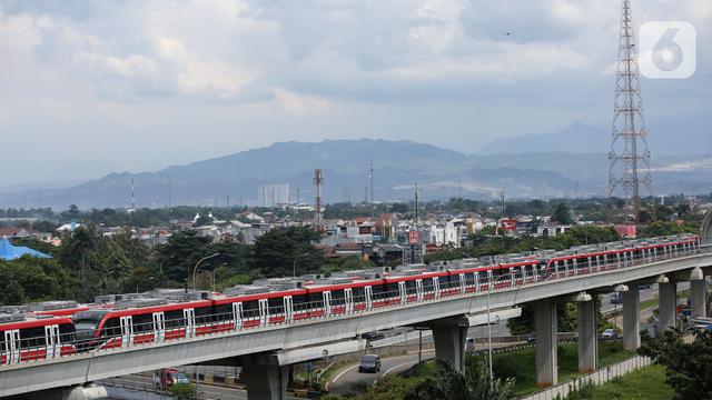Progres Pembangunan Kereta LRT Jabodebek