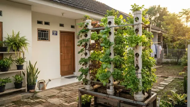 Ide Kebun Vertikal dari Barang Bekas