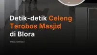 Detik-detik Celeng Terobos Masjid di Blora
