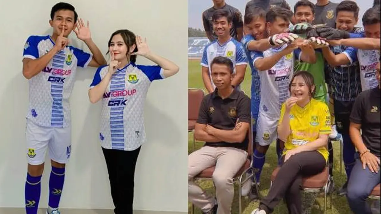 Pakai Jersey, Ini 7 Momen Kebersamaan Prilly Latuconsina Bersama Klub Sepak Bolanya