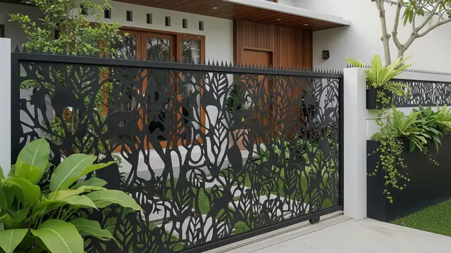 9 Desain Pagar Anti Panjat dengan Pola Artistik, Aman Sekaligus Percantik Fasad
