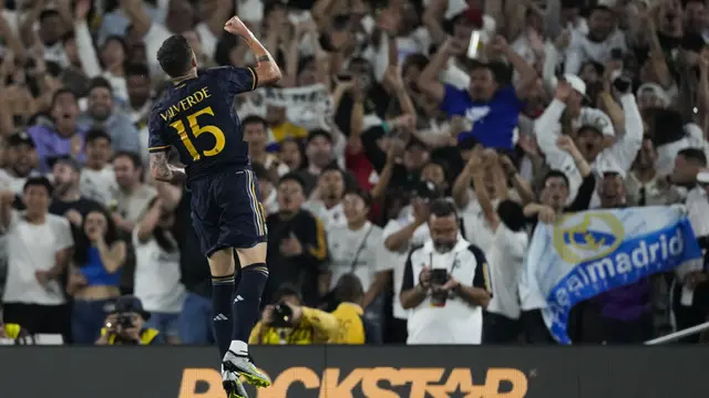 Foto: Sempat Unggul Dua Gol, AC Milan Kena Comeback Real Madrid pada Laga Pramusim 2023/2024 Soccer Champions Tour