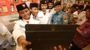 Pasukan pengibar bendera pada HUT RI ke-71 berfoto bersama di di Museum Polri, Jakarta, (19/8). 68 anggota Paskibraka dari 34 provinsi mengunjungi kompleks Mabes Polri. (Liputan6.com/Immanuel Antonius)