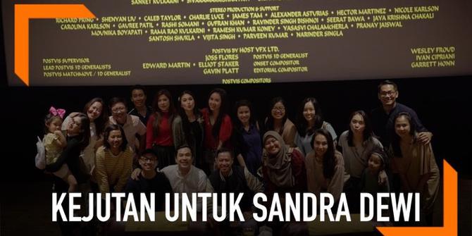 VIDEO: Satu Bioskop Dipesan untuk Sandra Dewi Nonton Aladdin