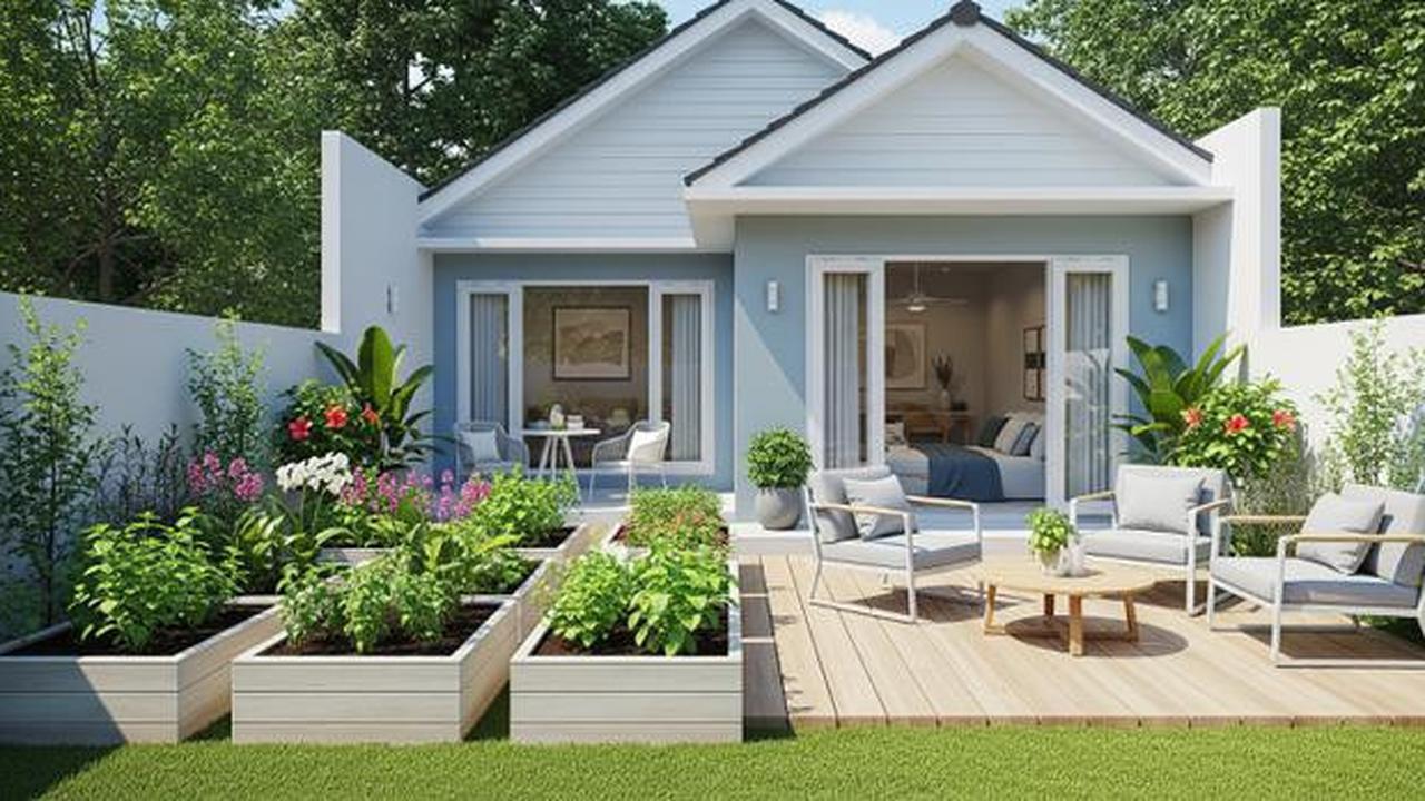 7 Model Rumah Mungil Tapi Punya Kebun dan Teras Belakang yang Lega di 2025