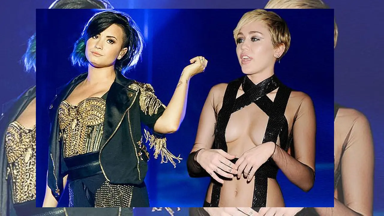 Demi Lovato dan Miley Cyrus
