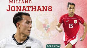 Miliano Jonathans, Timnas Indonesia. (Bola.com/Wiwig Prayugi)