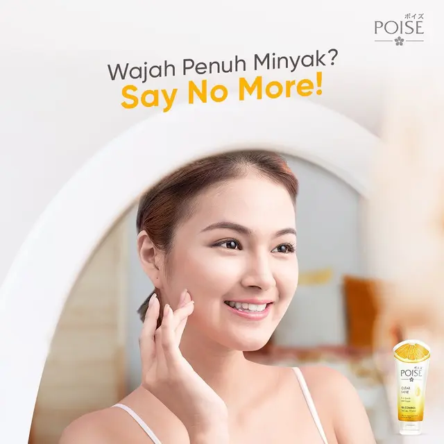 POISE Clear Shine Oil Control Facial Foam.