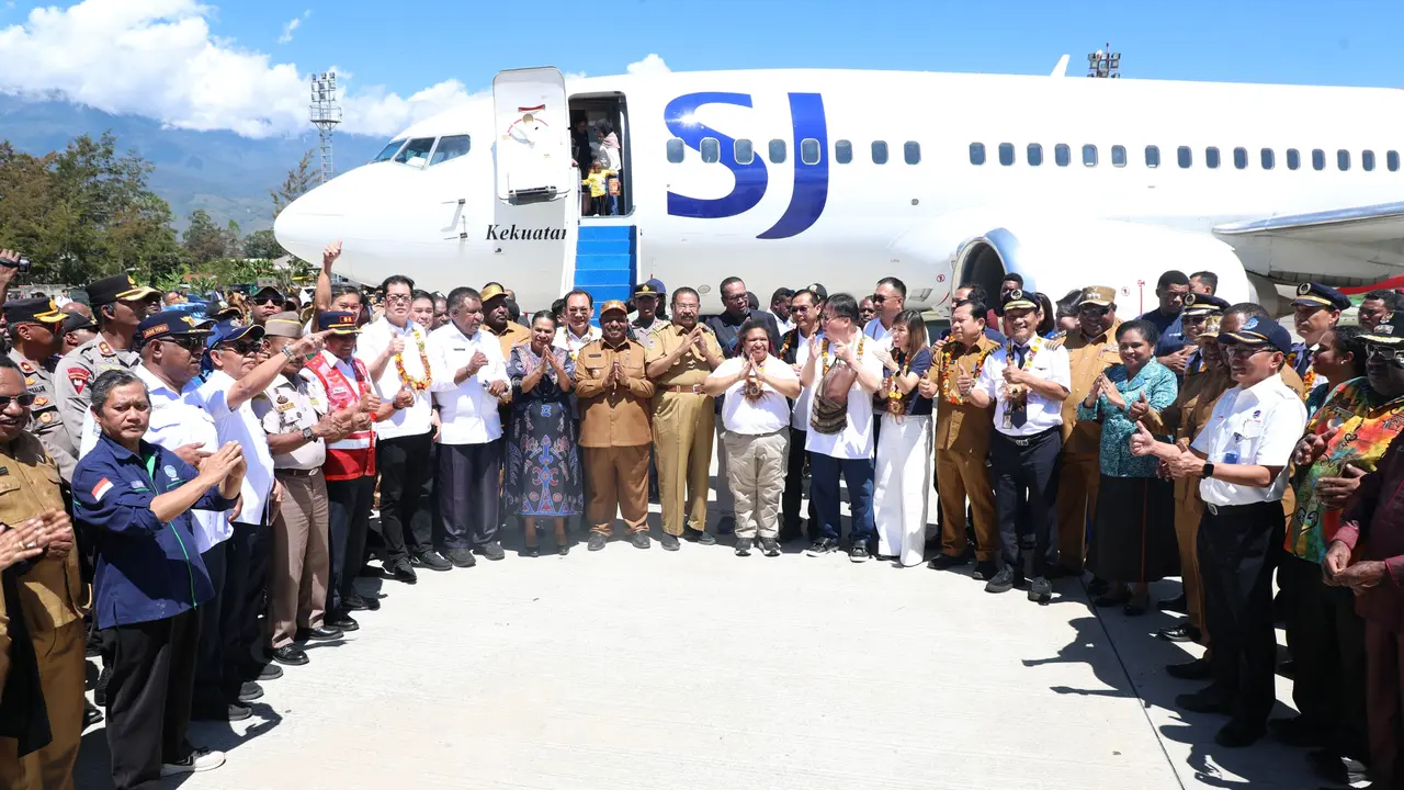 Sriwijaya Air Buka Rute ke Wamena, Wamendagri Ribka Harap Berdampak Positif bagi Warga Papua