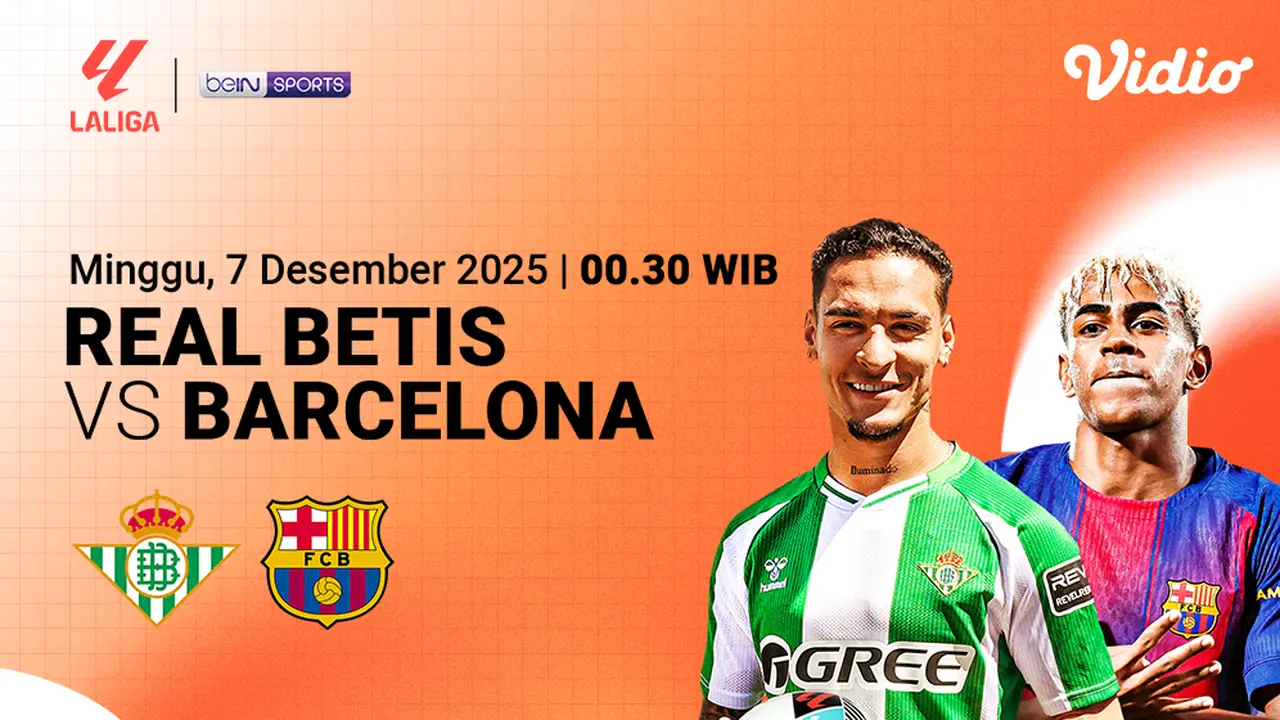 Saksikan Real Betis vs Barcelona eksklusif di Vidio. (dok. vidio.com)