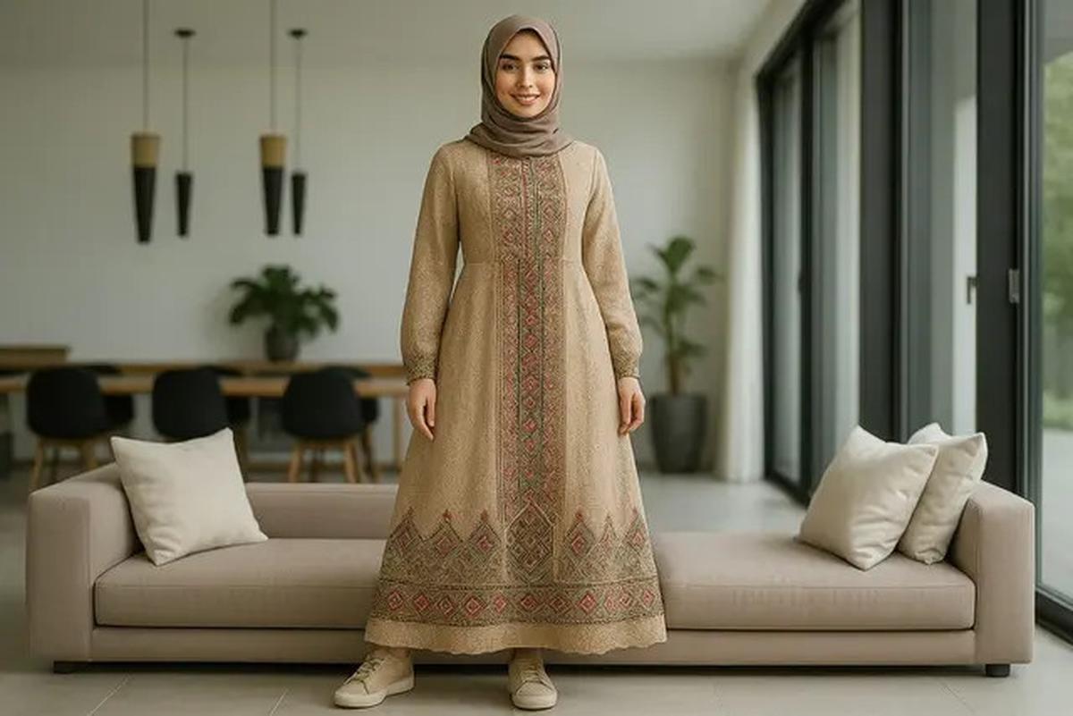 8 Inspirasi Model Gamis Syari A-Line Kombinasi Brokat, Pilihan Tepat untuk Tampil Elegan dan Anggun