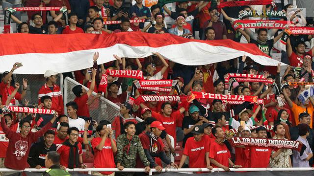 Suporter Sambut Kemenangan Timnas Indonesia U-19 Atas Chinese Taipei