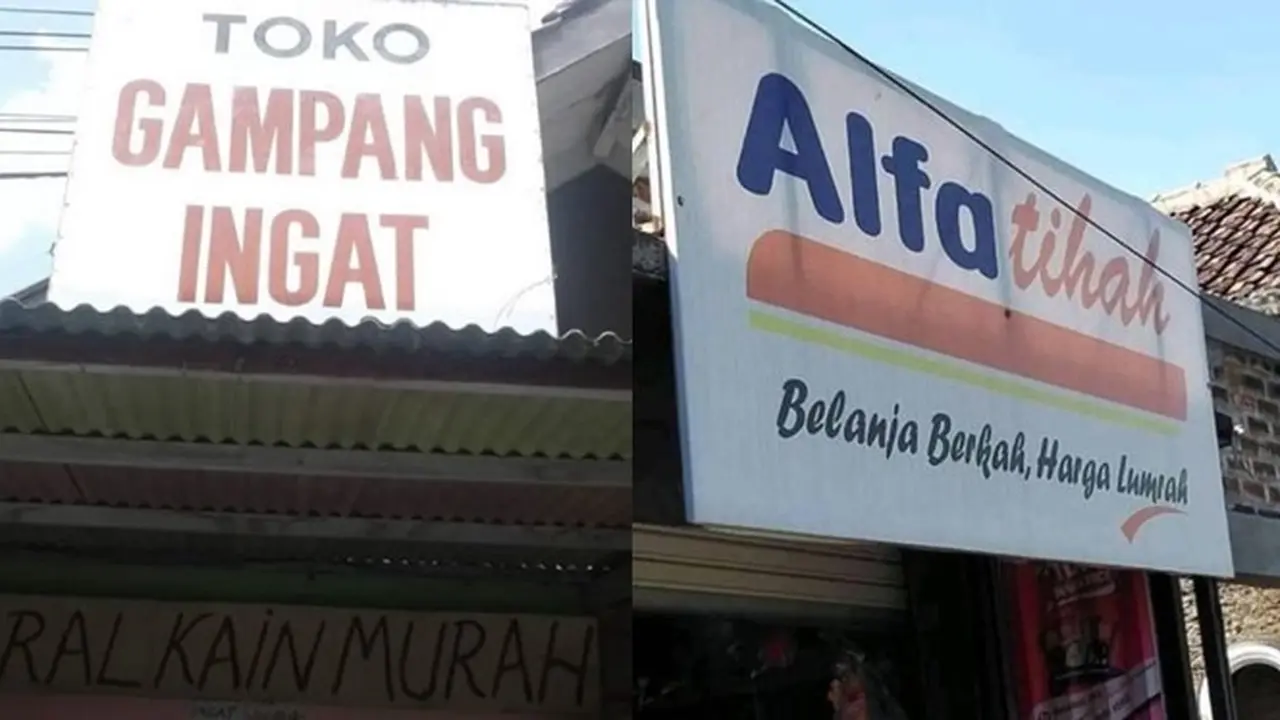 6 Nama Toko Ini Kelewat Unik, Bikin Pembeli Senyum