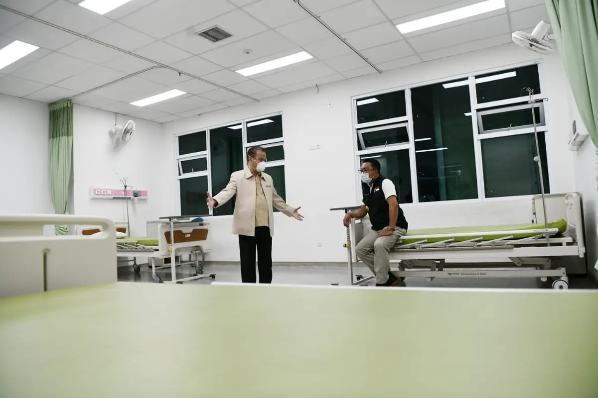 Ridwan Kamil Tinjau Langsung RS Pastikan Ketersediaan Tempat Tidur bagi Pasien COVID-19